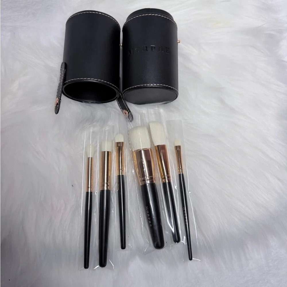 🖌️Morphe Black and Rose Gold Brush Collection